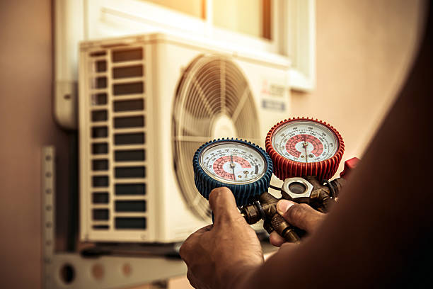 Professional Hvac technician working in Lake Station, IN